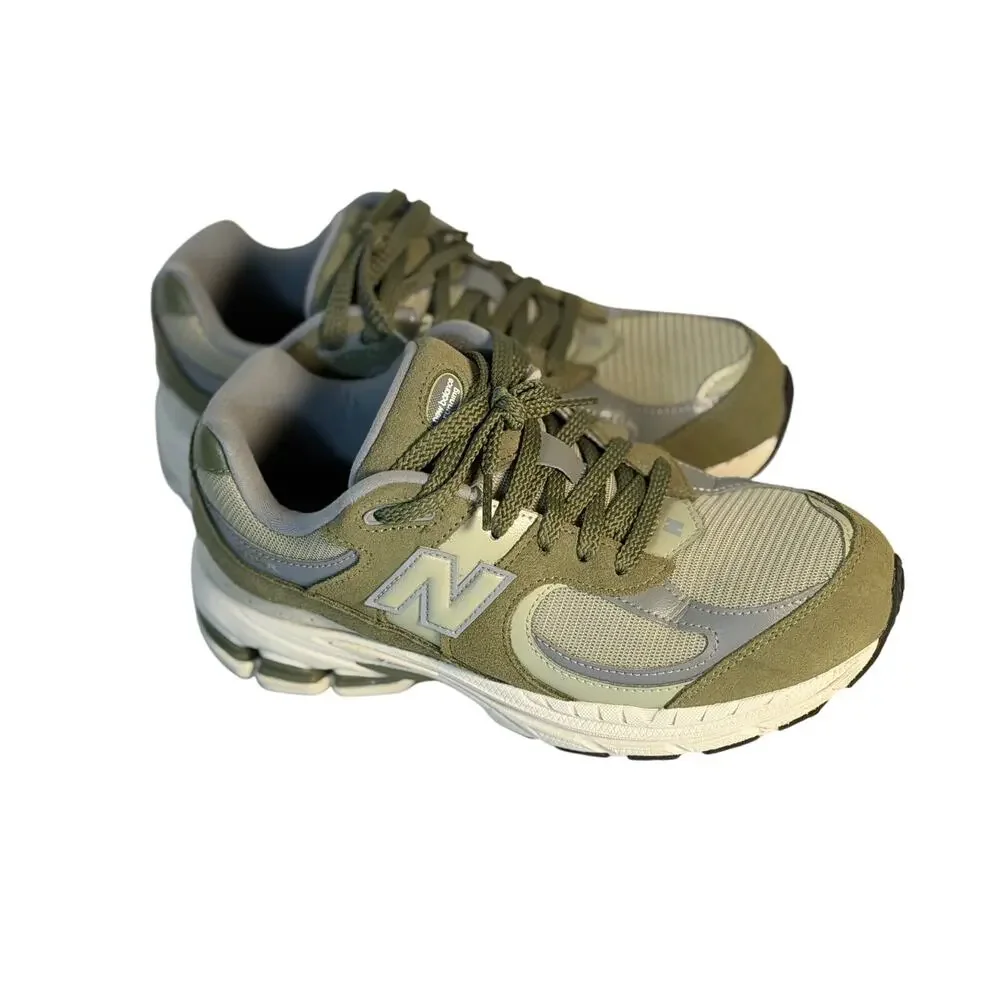 New Balance 2002R Running Sneakers  Olive/Gray Men's